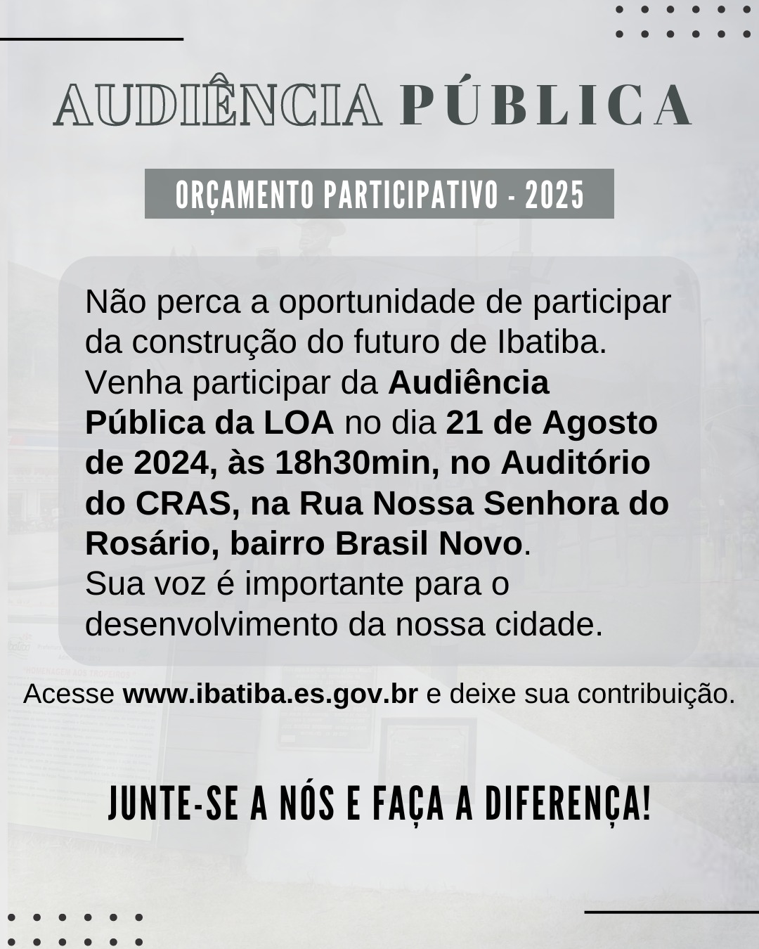 AUDIÊNCIA PÚBLICA